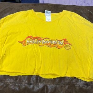 Harley Davidson Cropped Tshirt